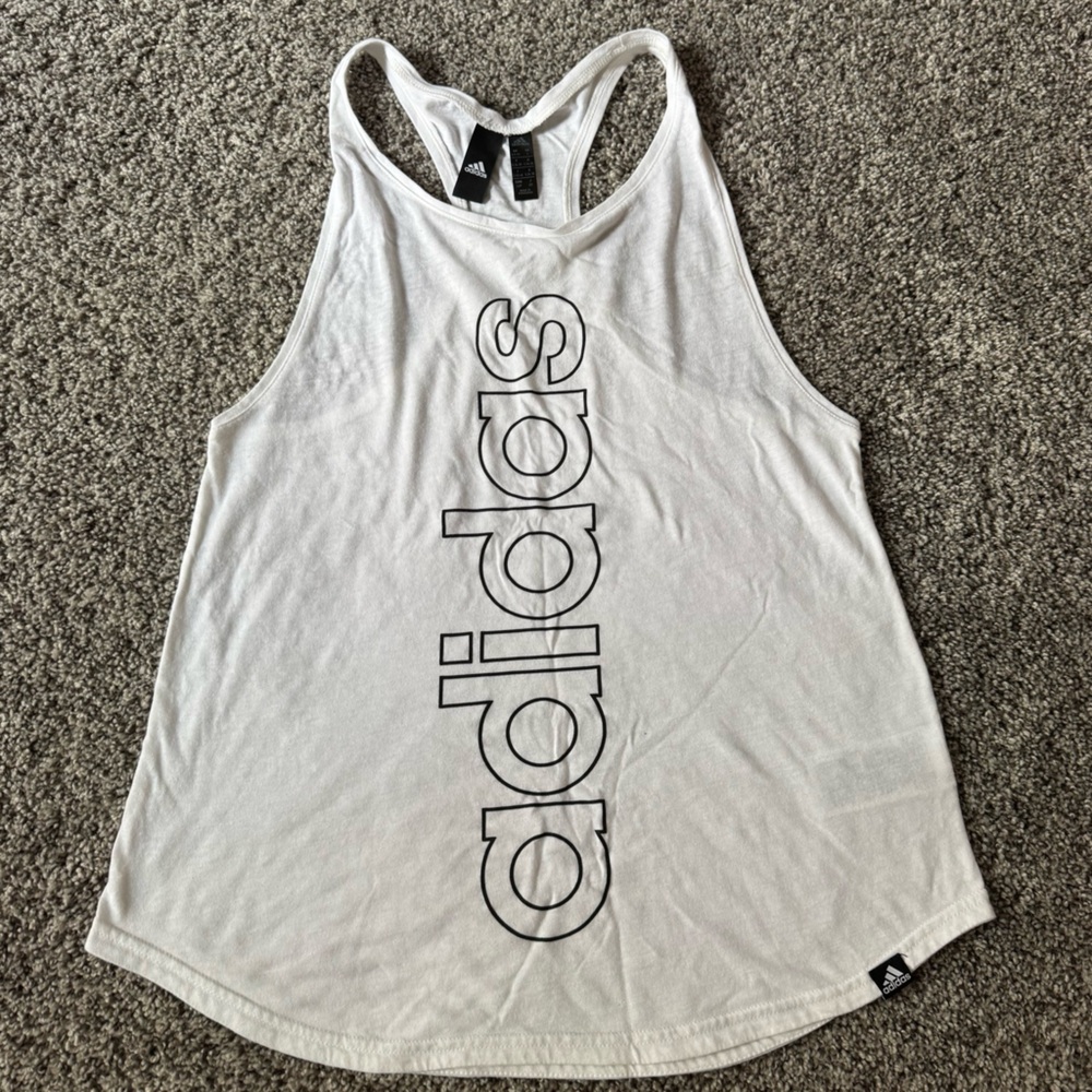 Adidas Classic White Racerback Tank